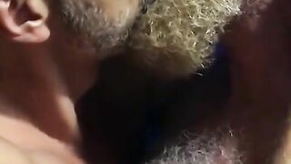 hairy bears passionate kissing2