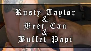 Bear Threesome - Rusty Taylor with Beercan Bear and Buffet Papi