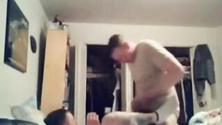 Guys in Uniform - Soldier comes home to his dependa to fuck him - Gay Porn Video