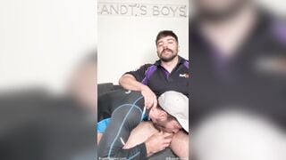 Delivery Driver Cumshot Contest - Gay Porn Video