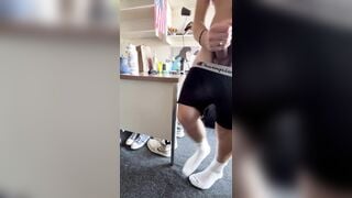 @theeagles- College Guy Jerking Off in Socks