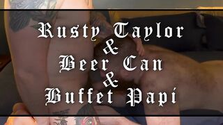 Bear Threesome - Rusty Taylor with Beercan Bear and Buffet