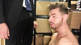 This is the best angle from my time with daddy at his office! So hot drinking all his cum 2