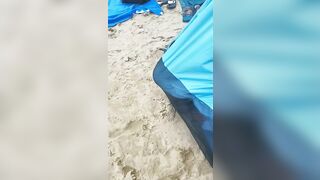 16 - 24th Jun 2017) Sometimes I'm the instigator and coerce my friends into having sex on the beach... In my tent