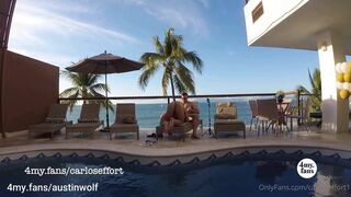 Carlos Effort   Austin Wolf Fucks Me by the Pool Outdoor Bareback