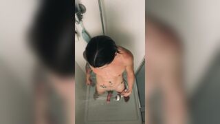 Andy Mendoza in the Shower