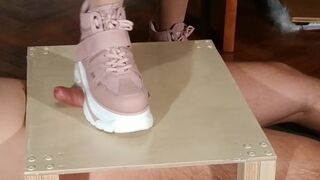 Domina Cock Stomping Slave in Pink Boots Pt1 HD Beth Kinky