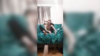 skinny baldy teen wears leggings and puts his legs behind hi head and fingers his ass peter bony gay video