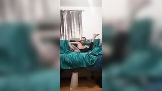 skinny baldy teen wears leggings and puts his legs behind hi head and fingers his ass peter bony gay video