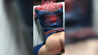 Getting fucked in a Spiderman costume till I cum spideyb0y - Gay Fans BussyHunter.com