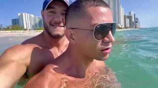 Fitnessfreak unleashed - Nudie Beach Day - Meeting Latin Alfred - gay sex porn video