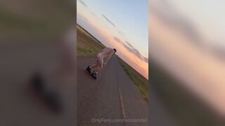 Rollerblading and hanging out nude in the middle of nowhere Nick Sandell - BussyHunter.com