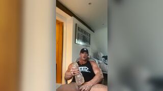 Fucking my fleshjack and jerking my cock Charlie London - BussyHunter.com